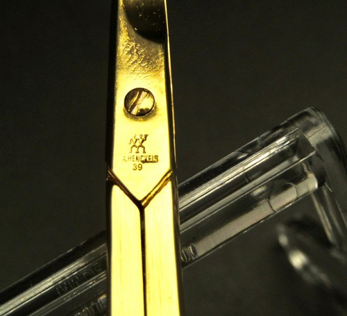 J.A. HENCKELS VTG 24K Gold Plated Manicure Set Made In Germany UNUSED CONDITION - Picture 12 of 24