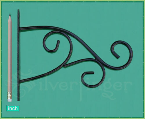 x3 PLANT HANGER BRACKETS STEEL PLANT HOOKS 9" — Hanging Garden Planter Baskets - Picture 3 of 5
