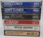 Vtg Lot of 6 Jerry Clower Waylon Jennings Cassette Tapes Greatest Hits Live