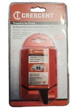 NEW Crescent Wiss Heavy Duty Razor Knife Hook Blades Heavy Duty 35Pk W/Dispenser