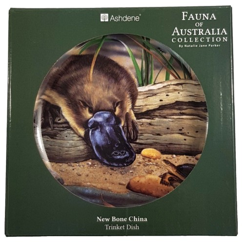 Australian Souvenir Ashdene Fauna of Australia Platypus & Turtle Trinket Dish - Picture 2 of 6