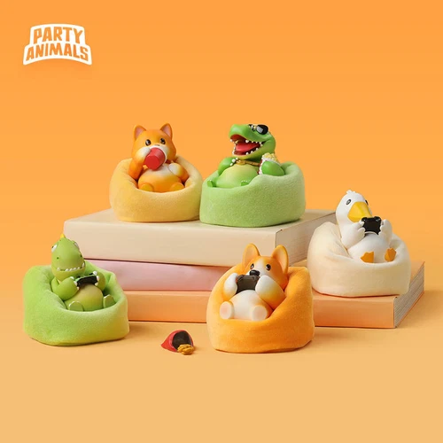 Party Animals 8cm/3.1-Inch Beanbag Figurines Bat Choro Q Adorable Pet Game Goods - Picture 1 of 20