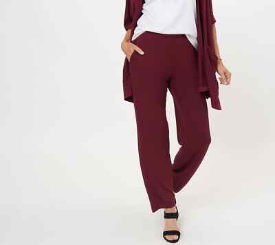 Susan Graver Regular Weekend Jersey Knit Pull-On Pants A451820 QVC | eBay