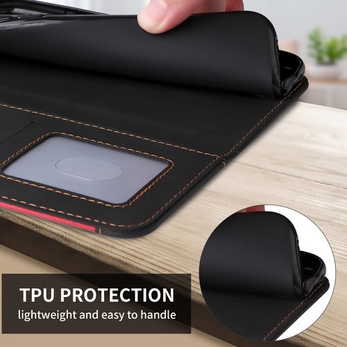 Klapp PU Leder Wallet Handy Hülle Tasche SchutzHülle Bumper Cover Etui Case KT5 - Picture 17 of 56
