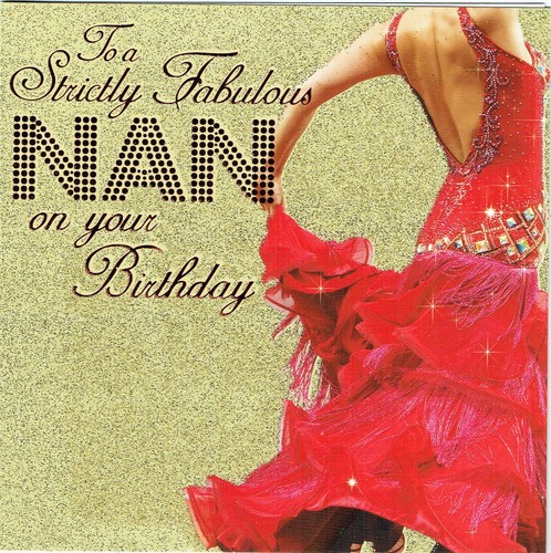 FABELHAFTE NAN GEBURTSTAGSKARTE - STRENG KOMM TANZEN Design - Bild 1 von 2