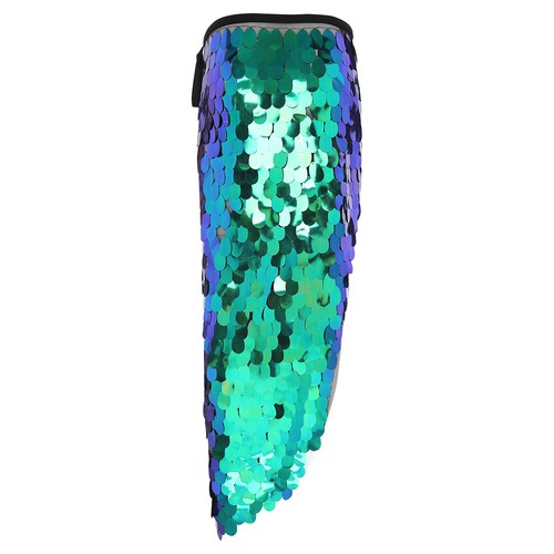 Gonna donna danza del ventre anca elasticizzata clubwear carnevale danza costumi paillettes - Foto 8 di 27