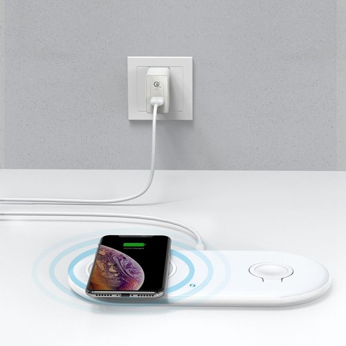 Anker - PowerWave+ Wireless Charging Pad with Watch Holder - White - Picture 3 of 8