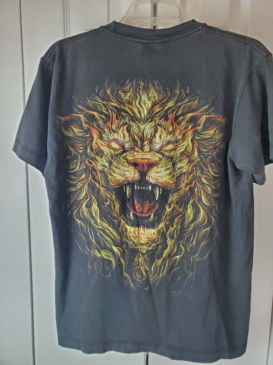 US古着 00s ROCK CHANG アメリカンバイク鷲柄 両面プリント 2000s Harley Davidson Print T-Shirt Made in USA / ミレニアム