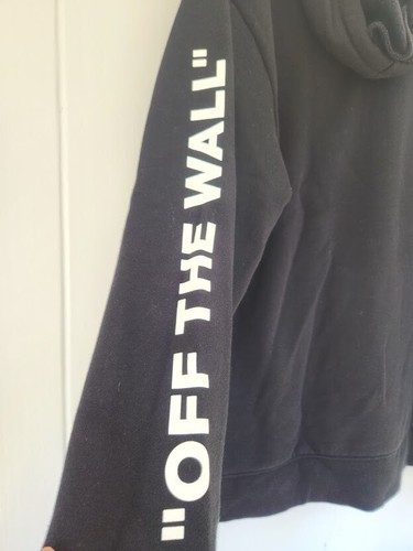 Vans Women’s Hoodie Sweatshirt Checkerboard Sleeve Black Skater Size M - Picture 7 of 10