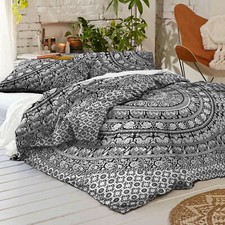 Indian Duvet Doona Cover Comforter Mandala Hippie Bohemian Queen Quilt Cover Set