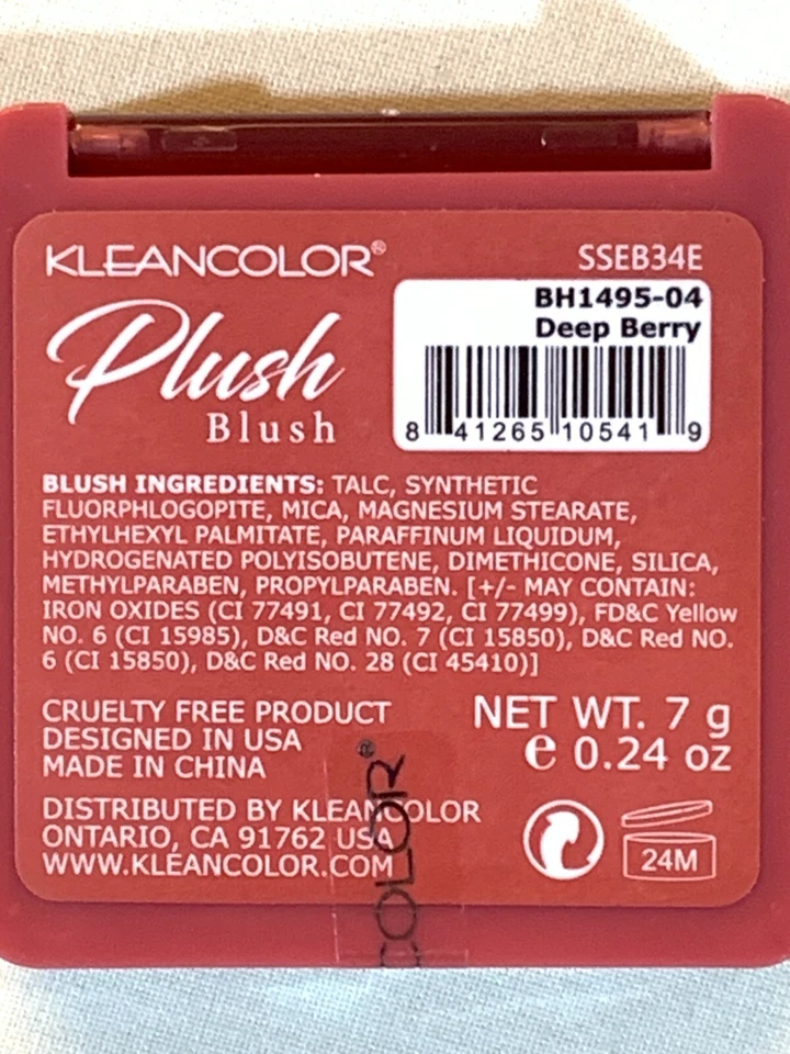 KleanColor Plush Blushes (set of 2) in Deep Berry Shade Free Shipping #268 - Image 2 of 2