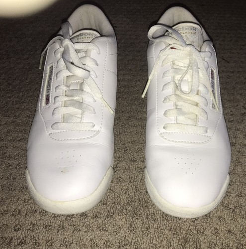 Reebok Women's Classic Princess Low Top Athletic Sneakers White Size 8 - Picture 2 of 11