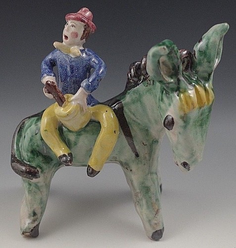 VIETRI 1950's ITALY POTTERY MAJOLICA LOT OF 5 FIGURINES GAMBONE ICS DONKEY #45 - Picture 3 of 12