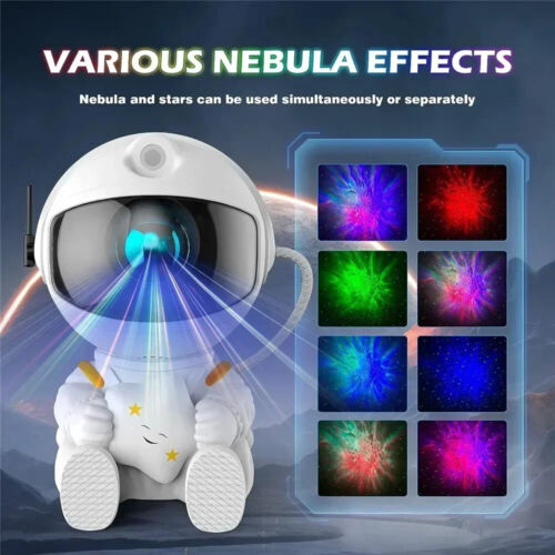 Star Projector Galaxy Night Light Astronaut Space Projector Starry Nebula gift - Bild 3 von 21