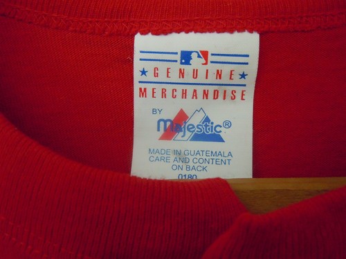 MAJESTIC CARDINALS #9 FARMINGTON SOUTH TAGLIA SMALL CAMICIA ROSSA CON BOTTONI SENZA ETICHETTE - Foto 4 di 6