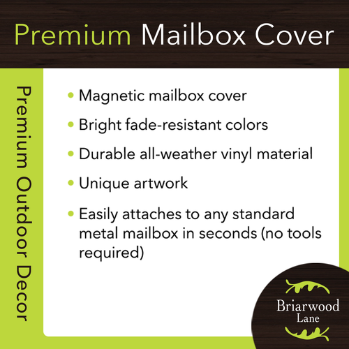 Farm Fresh Bushel Autumn Magnetic Mailbox Cover Pumpkins Standard Briarwood Lane - Picture 4 of 4