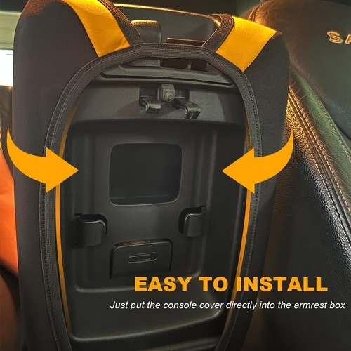 Cubierta de consola central almohadilla reposabrazos cubierta cojín para Jeep Wrangler JK 2011-2018 - Imagen 13 de 19