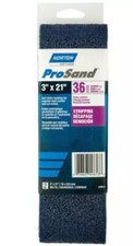 Norton ProSand 3" X 21" 36 Extra Coarse Belts. 2 In Packaging 