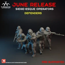 Turnbase Miniature Modern Siege Operators Defenders Squad Zona Alfa Spectre 28mm