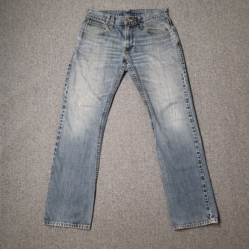 Levis 701 S Jeans Mens 32x33 Slim Straight Fit Medium Wash Denim Jeans