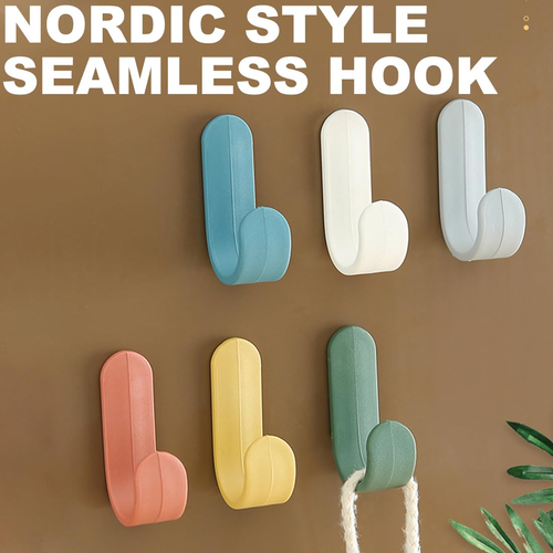 Bunte Klebehaken, 6 Stück Selbstklebende Haken, Bunte Kleiderhaken Kinder, Selbs - Bild 3 von 6