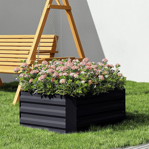 Galvanized Outdoor Metal Raised Garden Bed Vegetable/Flower Deck Planter Box Pot - Picture 35 of 43
