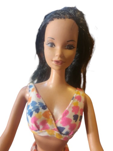 Vintage 1975 Hawaiian Barbie Steffi Face Mattel Puppe, Badeanzug, Hula Rock, Ukelale - Bild 4 von 19