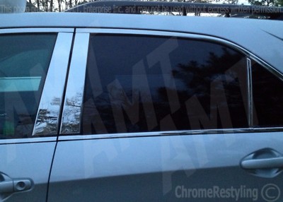 6 PIECE SET CHROME PILLAR POST COVERS FOR CHEVY EQUINOX 2010-2017