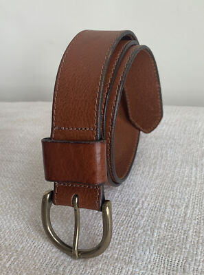 1937 Accessories Sz M Brown Genuine Leather Womens Belt  display picture 1