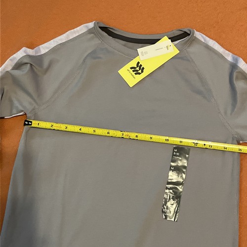 All In Motion Gray Long Sleeve Medium 8-10 Kids Unisex Moisture Wicking Stretch - Picture 6 of 9