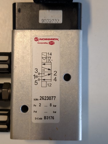Original Norgren Pneumatikventil Magnetventil 2623077 - Bild 3 von 3