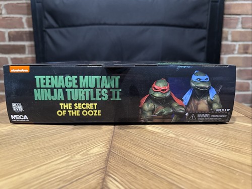 NECA Teenage Turtles Ninja Turtles II Secret of the Ooze Leonardo & Raphael NEW - Picture 7 of 13