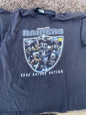 2002 Oakland Raiders Raiders Nation T Shirt Men’s 2XL  K&C Active NFL Football