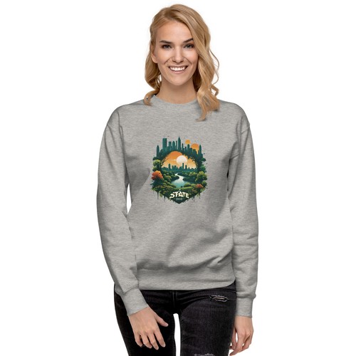 Ohio Camping Unisex Sweatshirt, Ohio Image, Ohio Colors Sweatshirt - Picture 3 of 7