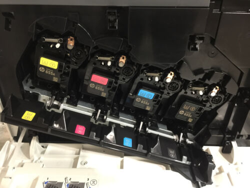 HP Color LaserJet Enterprise M652 w/ HP 550-sheet Paper Tray Stand J7Z99A - Picture 2 of 12