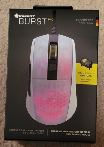 ROCCAT Burst Pro leichte optische Gaming Maus weiß roc-11-748 - Bild 1 von 4