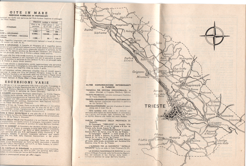 mx10 TRIESTE E LA SUA PROVINCIA - Informazioni turistiche 1961 - EPT Trieste - Imagen 3 de 3
