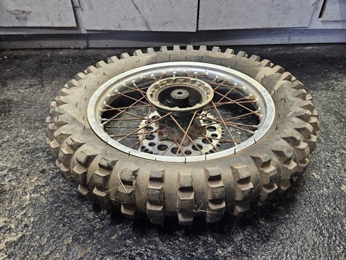 1983 Suzuki RM250 RM 250 original COMPLETE REAR WHEEL RIM HUB SPOKED 18 x 1.85 - Picture 12 of 20