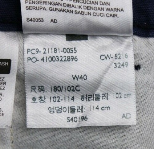 Men's 2016 Levi's Strauss Two Horse Chino Shorts Blue Size 40 - Picture 5 of 11