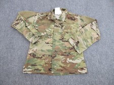 US Army Jacket Mens Adult Small Green Camo Full Zip Military Woodland Coat