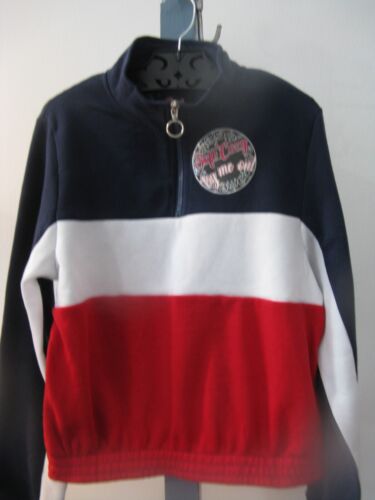 DAZL Junior Athletic Sweatpants & Sweatshirt Set Blue Red White Size Large NWT - Picture 2 of 7