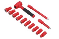 Laser Tools 8799 Fully Insulated Socket Single Hex 6pt Set 1/4