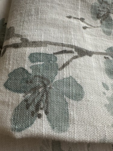 DKNY Spring Blossom Window Curtains Panels Inverted Pleat Aqua Grey 32x96 Set-3 - Picture 8 of 24