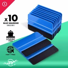 10x Felt Edge Scraper - Blue Squeegee, Car Vinyl Wrapping Window Tint Tools