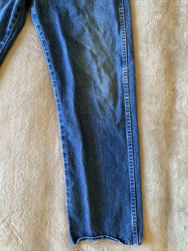 Vintage Wrangler 13MWZ Jeans Mens 35x30 (Fits 33x27) Bootcut Straight Distressed - Picture 3 of 16