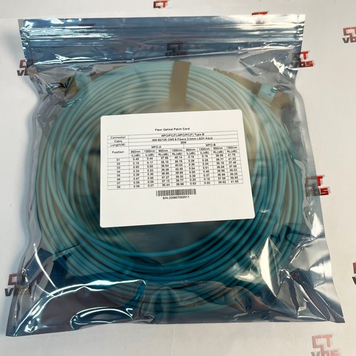 3~30M MPO Cable Female OM3 8 Fiber MPO to MPO Type B Fiber Patch Cord - Picture 36 of 37