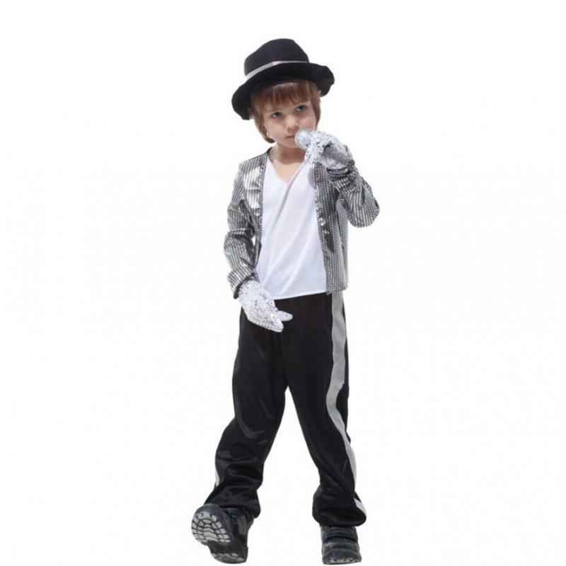 Children Kids Fancy Dress Costume Michael Jackson Performance Outfit Costume