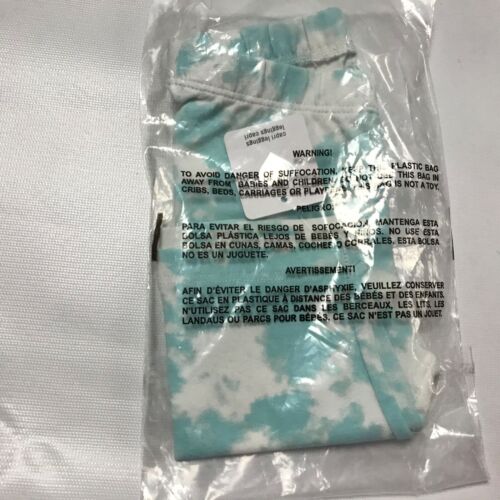 The Children’s Place Capri Leggings Size 6-9 Months White Blue Turquoise Pants - Picture 3 of 4