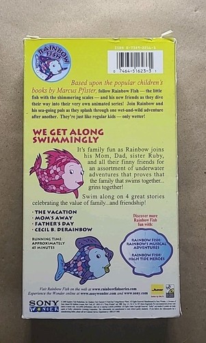 Rainbow Fish 2 Tape Lot (VHS) - The Rainbow Fish + Dazzle The Dinosaur + RF: We - Picture 8 of 8