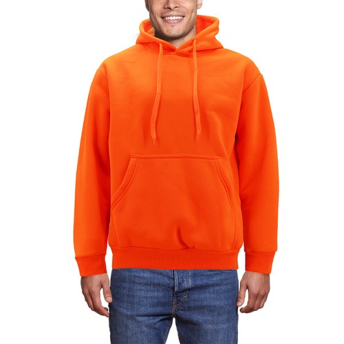 Herren Neon Warnschutz Pullover Pulli & Zipper Hoodie Fleece Sweatshirt - Bild 2 von 19